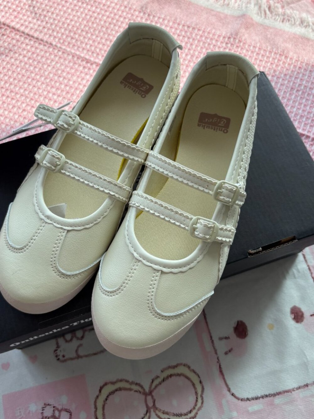 Onitsuka Tiger Mexico 66 Ballerina Off White Mary Jane Shoes - Picture 8 of 8